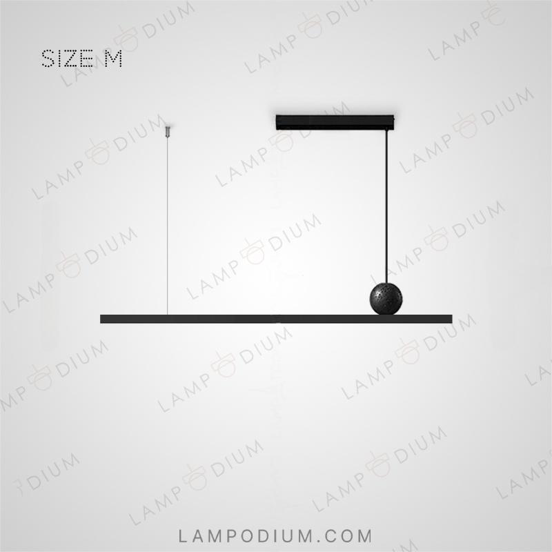 Linear, row luminaire GUSTEN