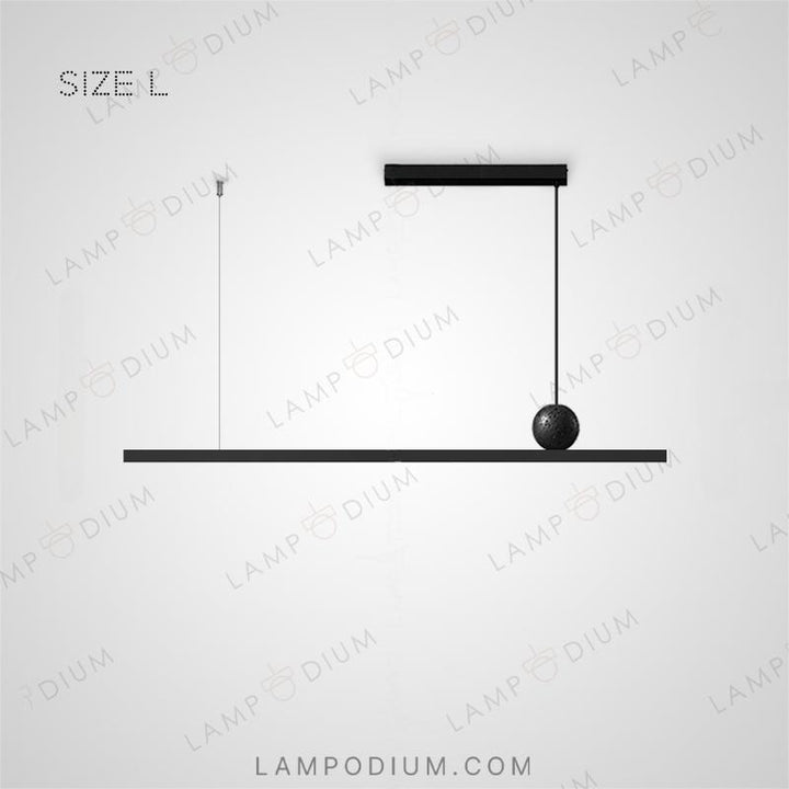 Linear, row luminaire GUSTEN