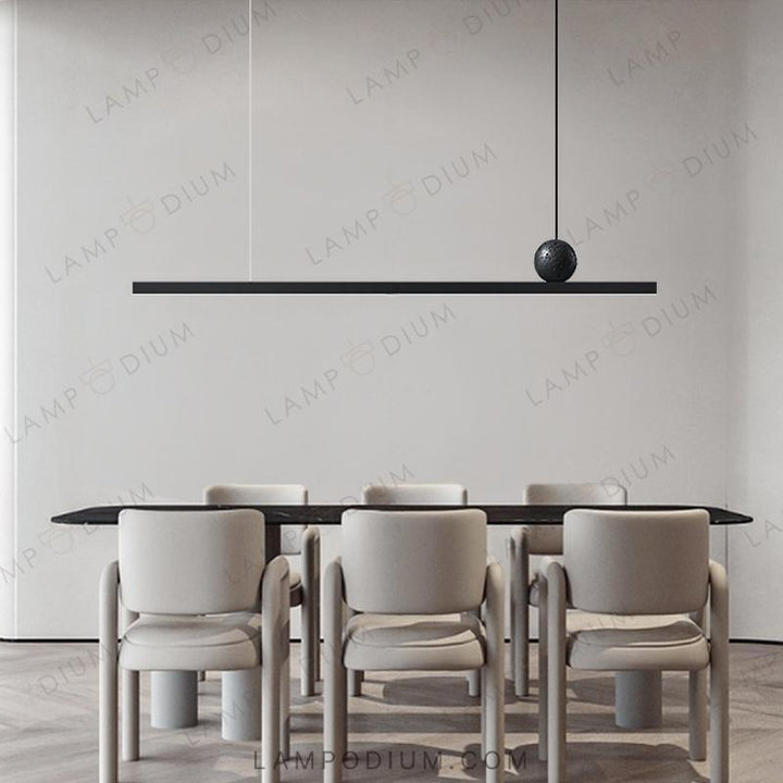 Linear, row luminaire GUSTEN