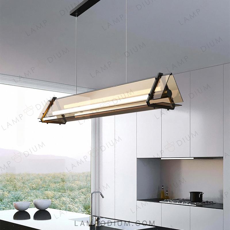 Linear, row luminaire HAGA LONG