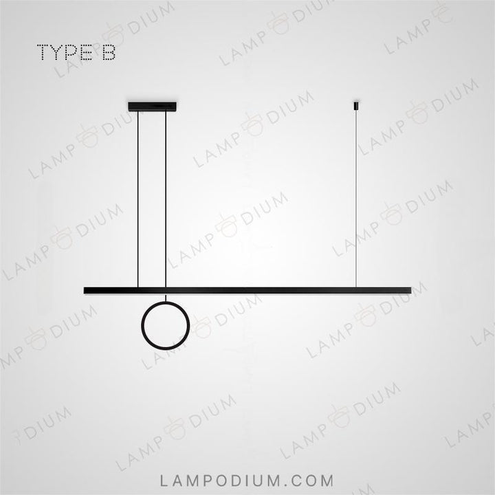 Linear, row luminaire HALFRED