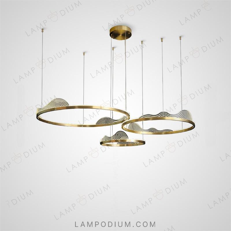 Circular chandeliers and light fixtures HANNA A