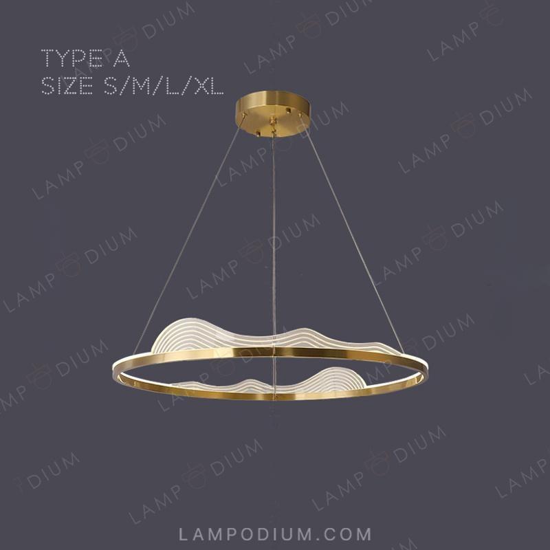 Circular chandeliers and light fixtures HANNA A