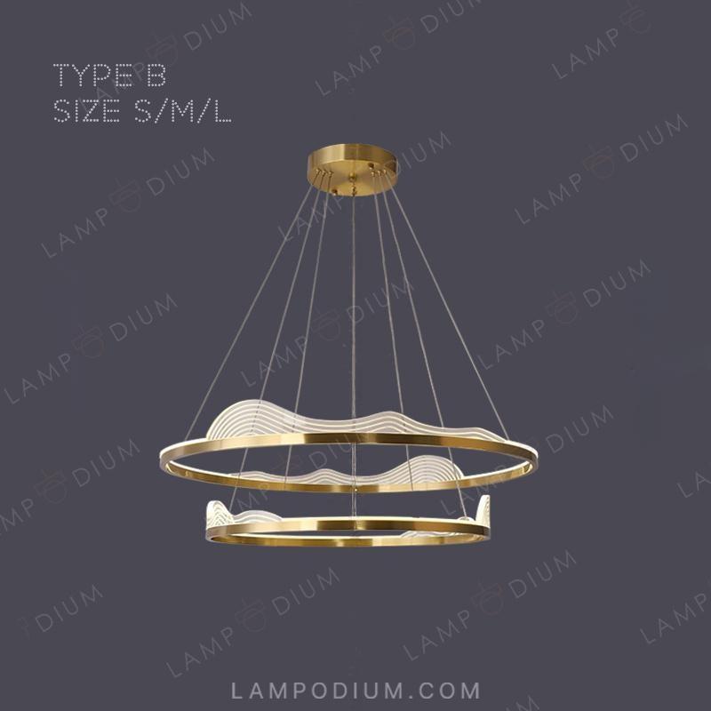 Circular chandeliers and light fixtures HANNA A