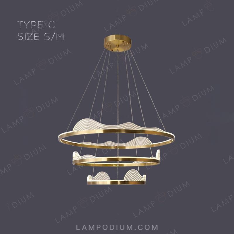 Circular chandeliers and light fixtures HANNA A