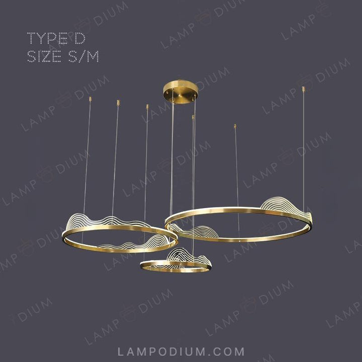 Circular chandeliers and light fixtures HANNA A