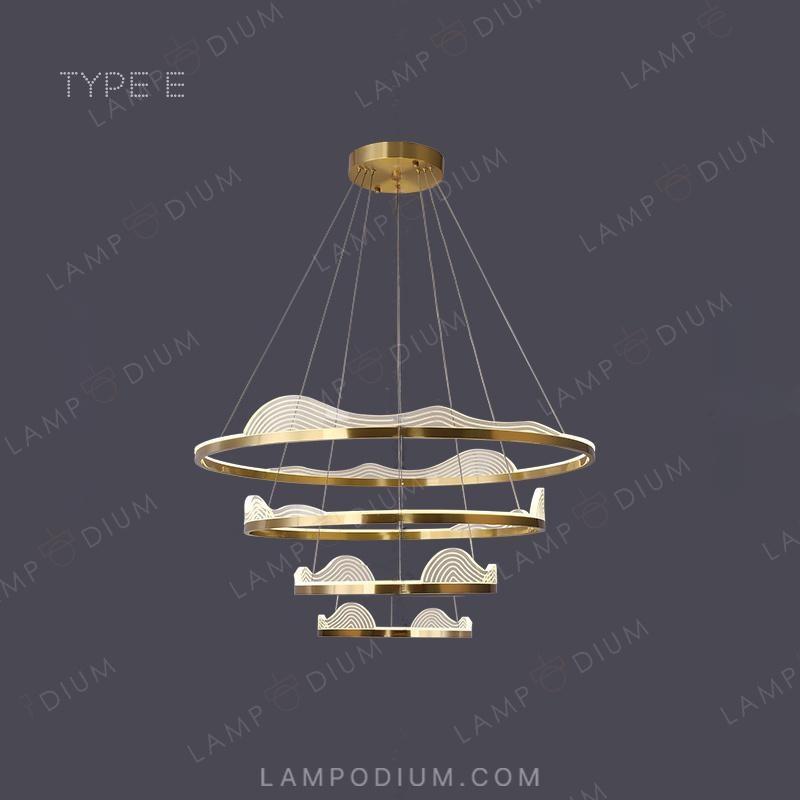 Circular chandeliers and light fixtures HANNA A