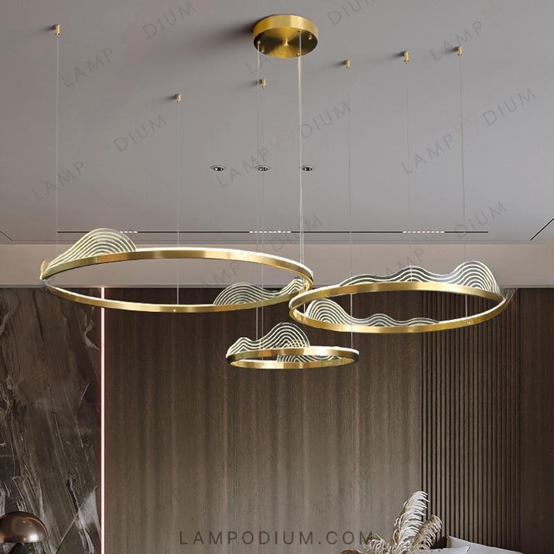 Circular chandeliers and light fixtures HANNA A