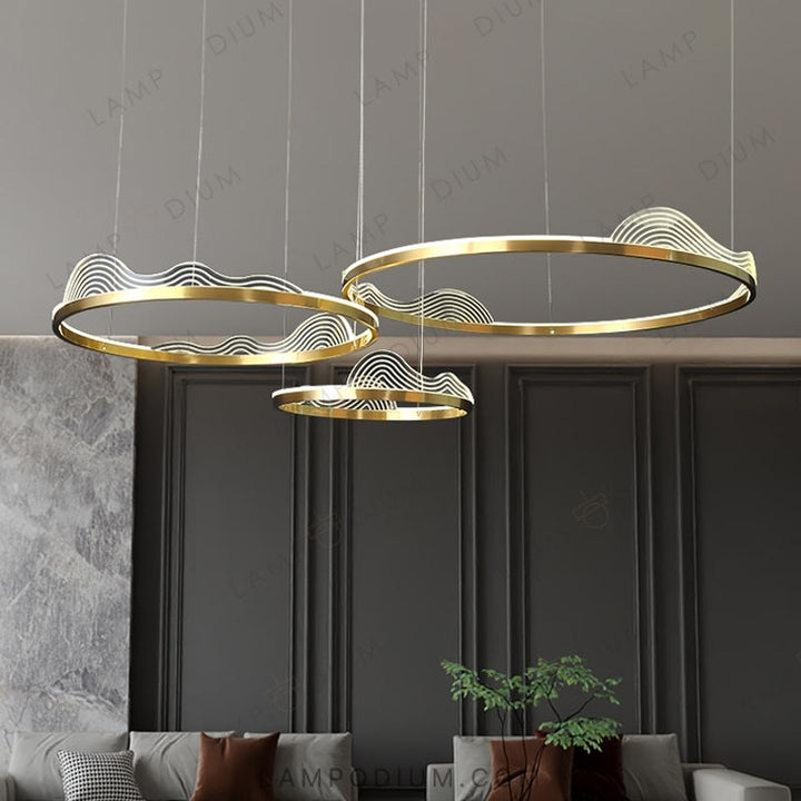 Circular chandeliers and light fixtures HANNA A