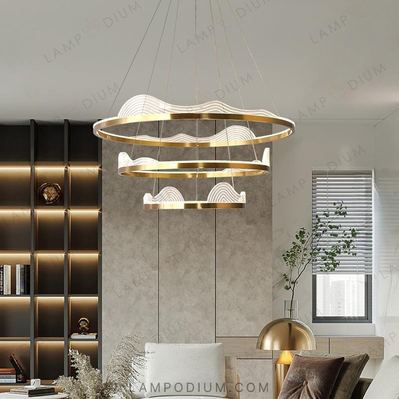 Circular chandeliers and light fixtures HANNA A