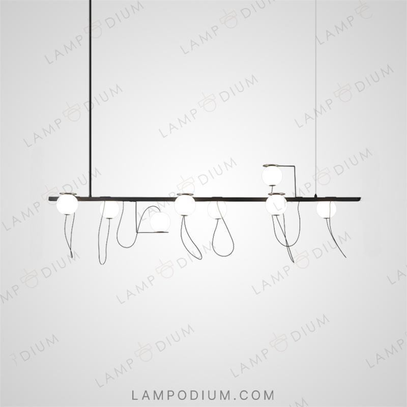 Linear, row luminaire HAUKUR LONG