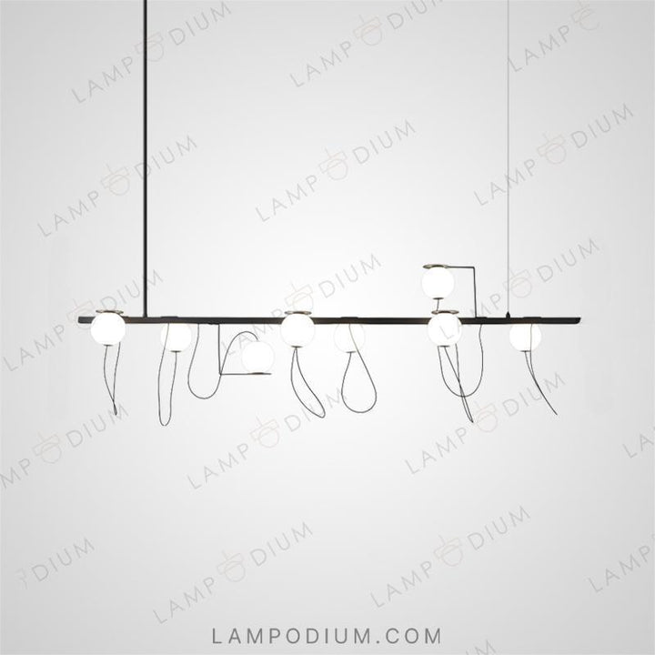 Linear, row luminaire HAUKUR LONG