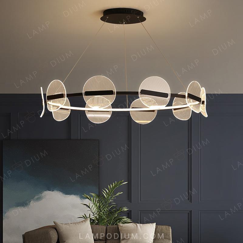 Circular chandeliers and lamps HELSE