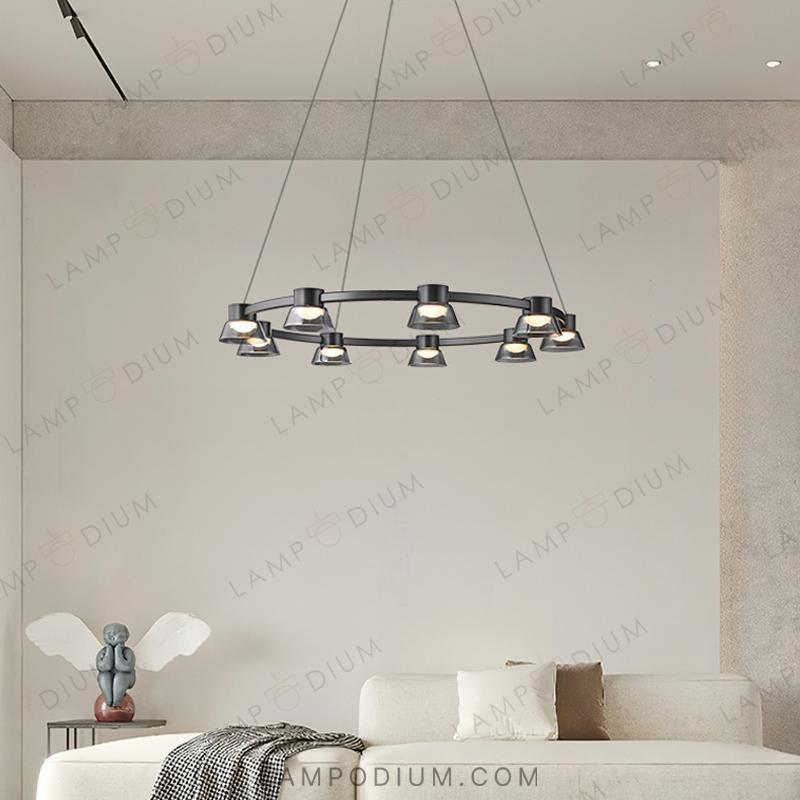 Circular chandeliers and fixtures HILDFRID