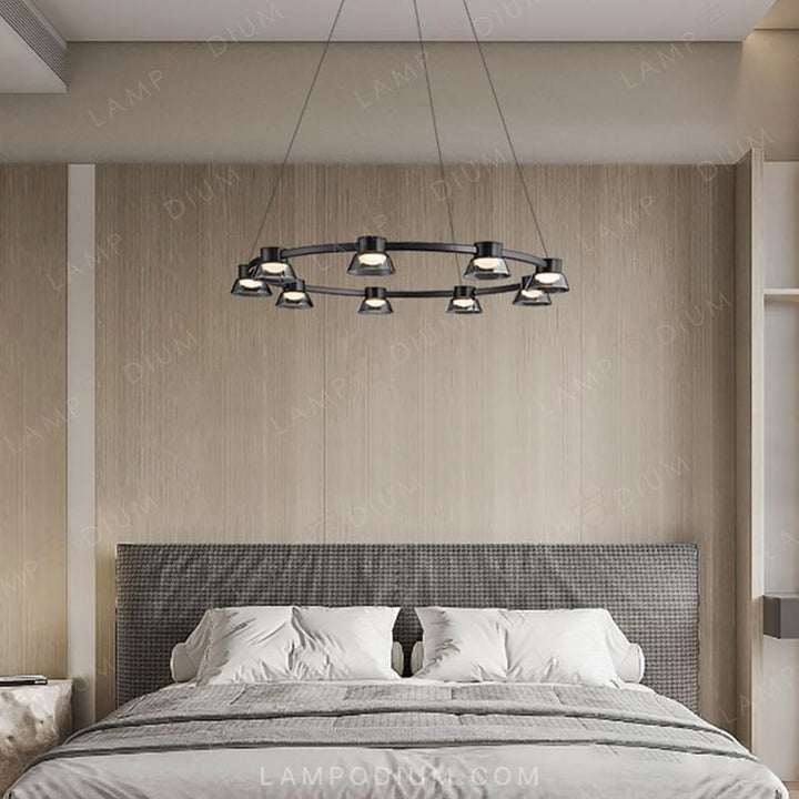 Circular chandeliers and fixtures HILDFRID