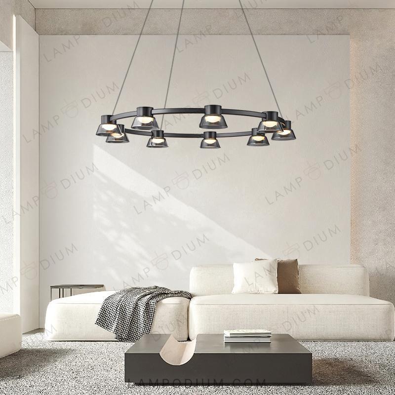 Circular chandeliers and fixtures HILDFRID