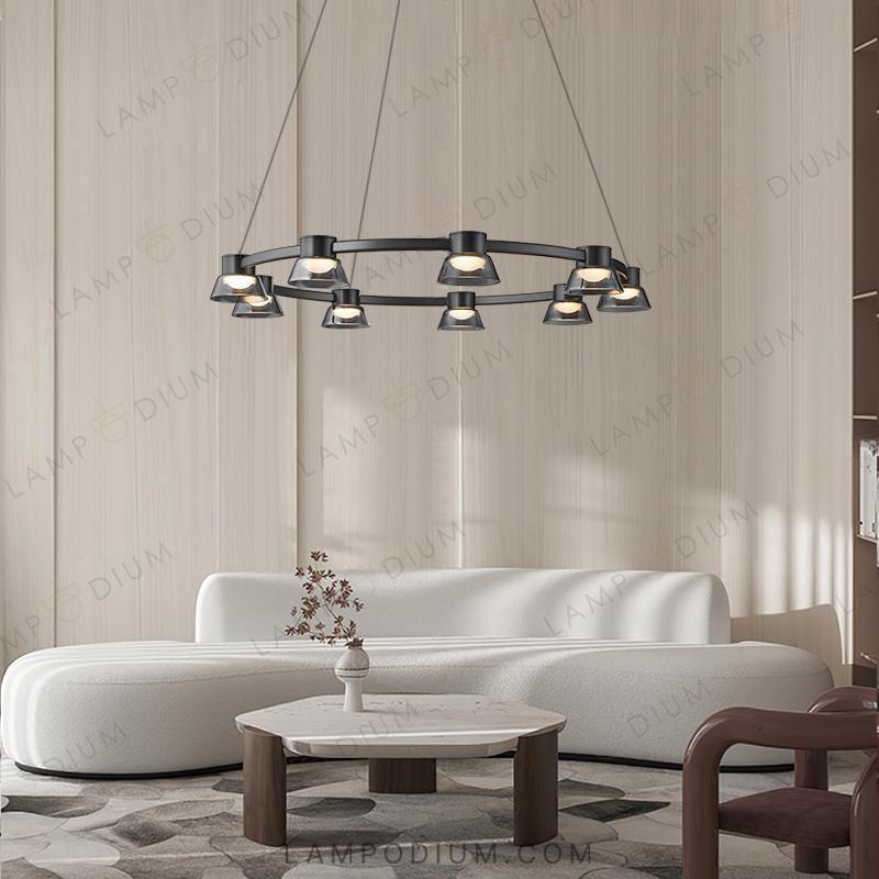 Circular chandeliers and fixtures HILDFRID