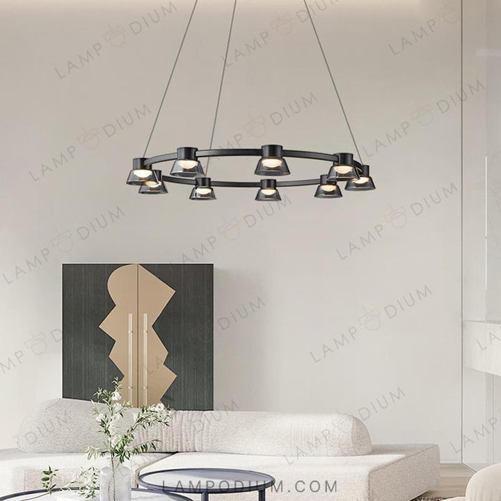 Circular chandeliers and fixtures HILDFRID