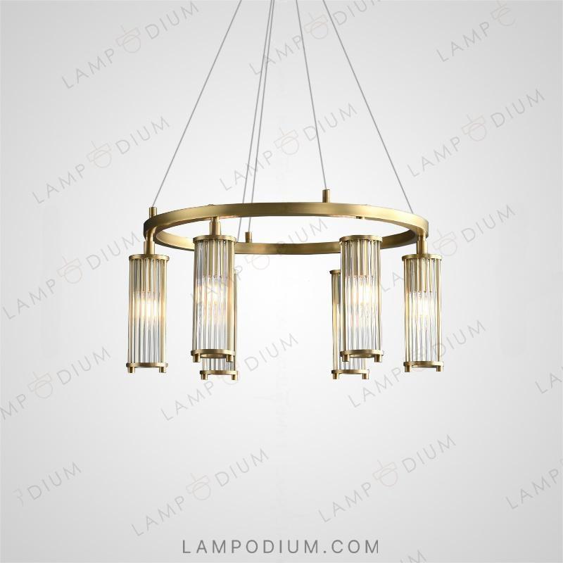 Circular chandeliers and lamps HILDIS CH