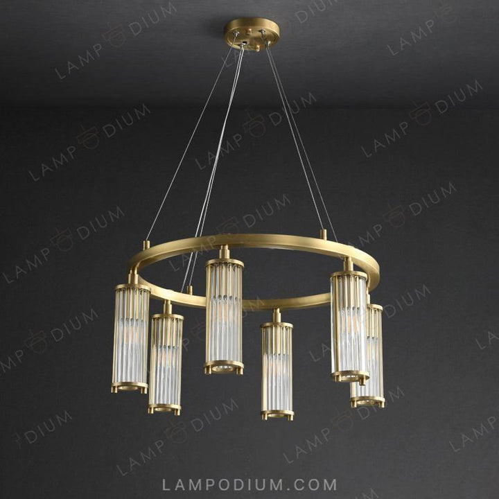 Circular chandeliers and lamps HILDIS CH