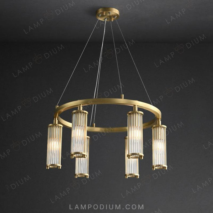 Circular chandeliers and lamps HILDIS CH