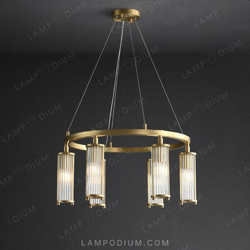 Circular chandeliers and lamps HILDIS CH