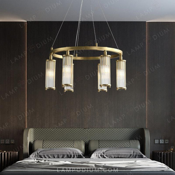 Circular chandeliers and lamps HILDIS CH