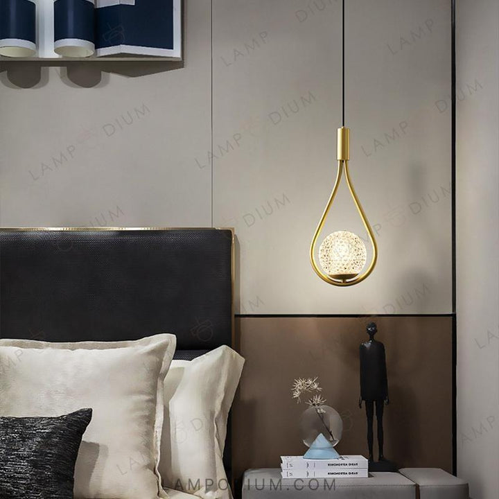 Pendant light HOOP DROP LUX