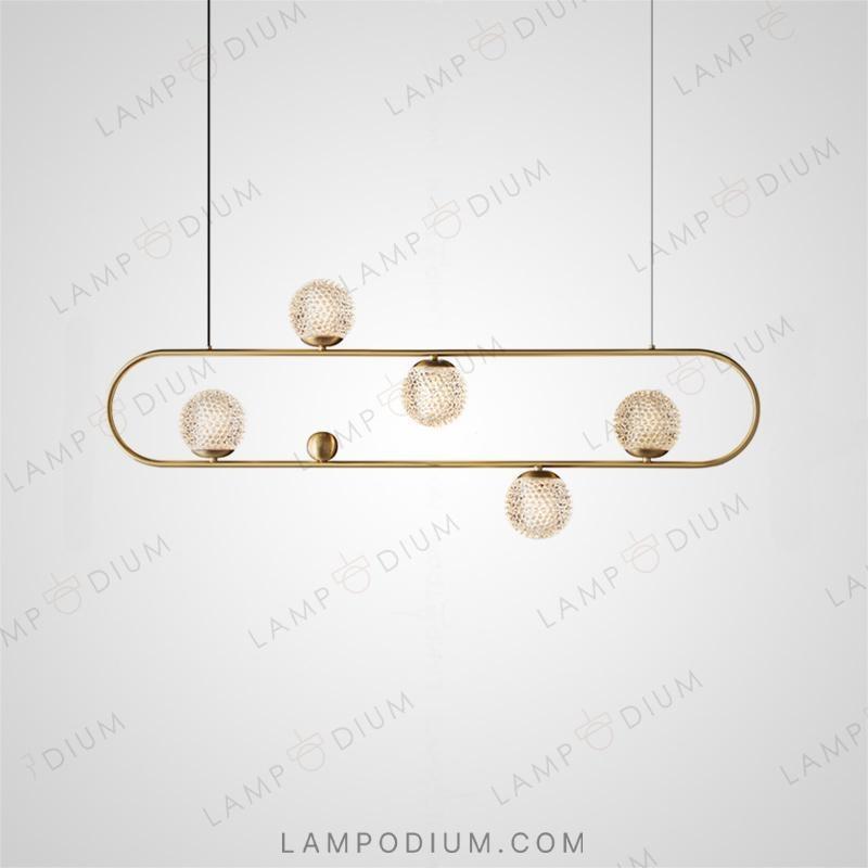 Linear, row luminaire HOOP LONG LUX