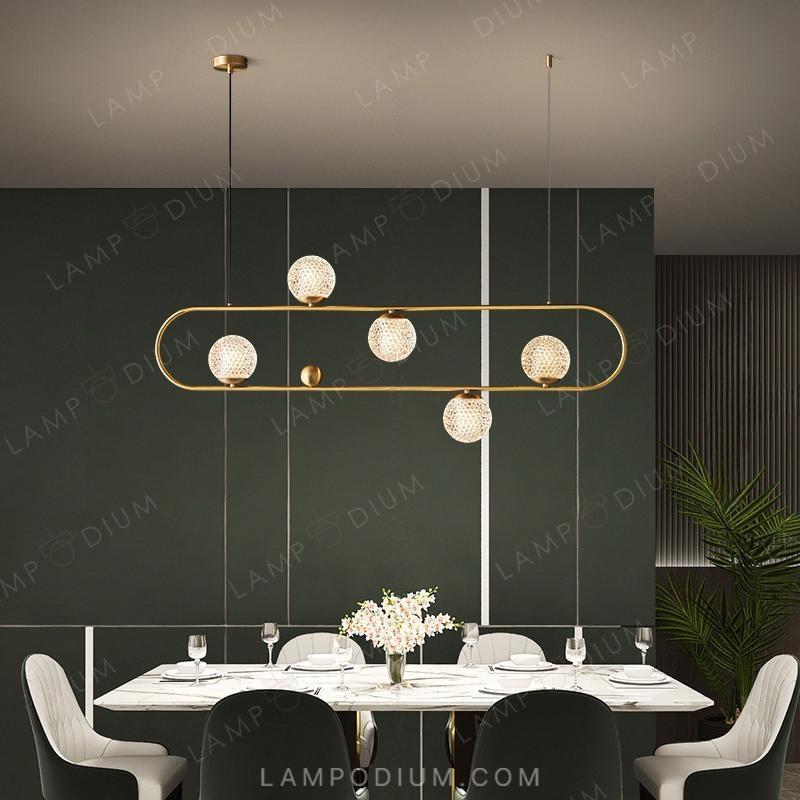 Linear, row luminaire HOOP LONG LUX