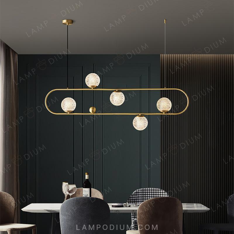 Linear, row luminaire HOOP LONG LUX