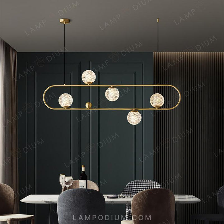 Linear, row luminaire HOOP LONG LUX