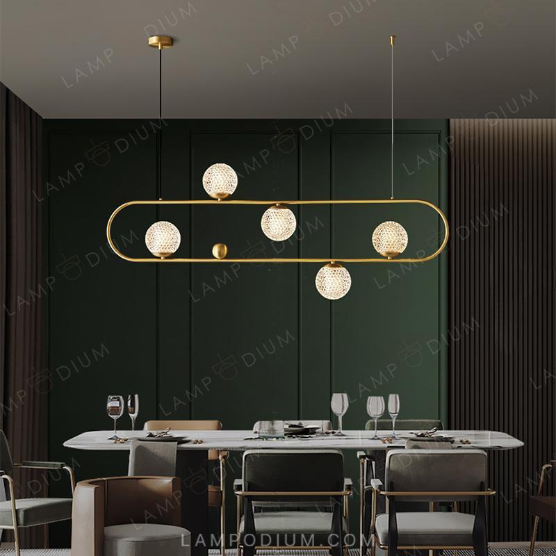 Linear, row luminaire HOOP LONG LUX