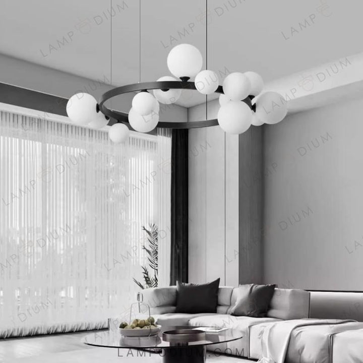 Circular chandeliers and light fixtures IDAR