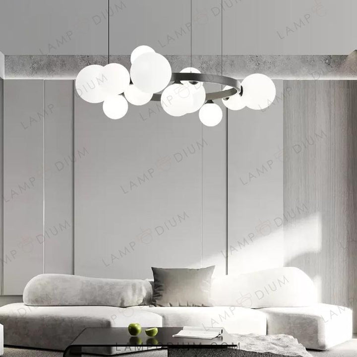 Circular chandeliers and light fixtures IDAR