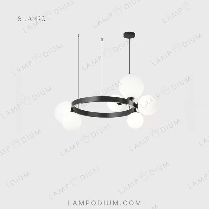 Circular chandeliers and light fixtures IDAR