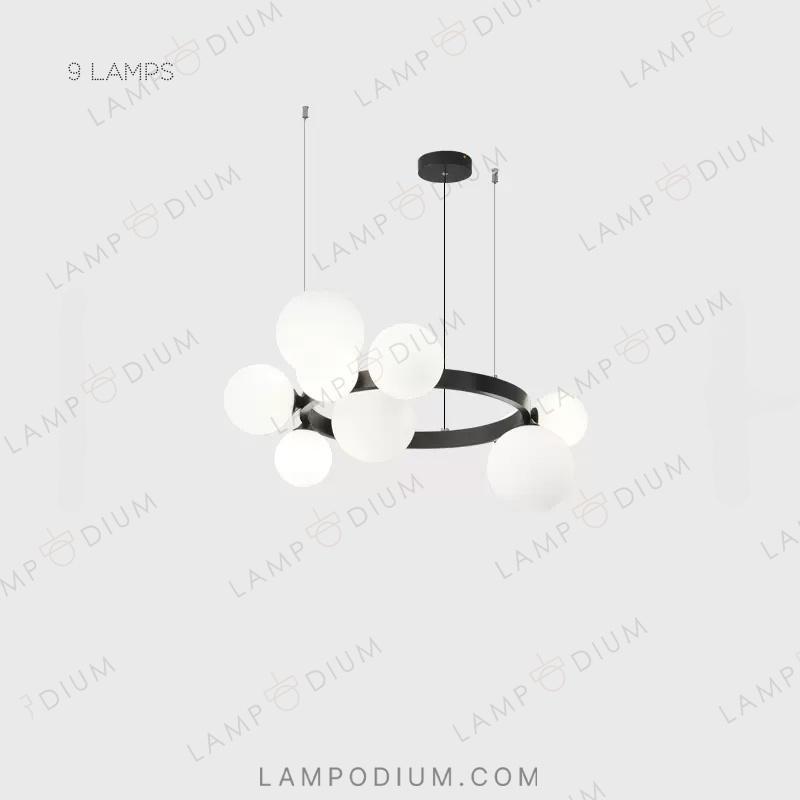 Circular chandeliers and light fixtures IDAR