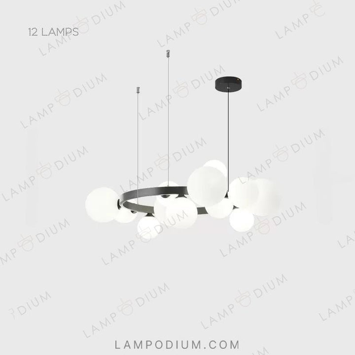 Circular chandeliers and light fixtures IDAR