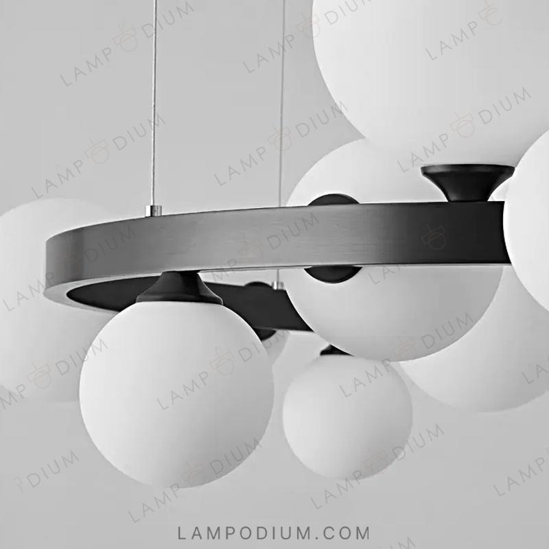 Circular chandeliers and light fixtures IDAR