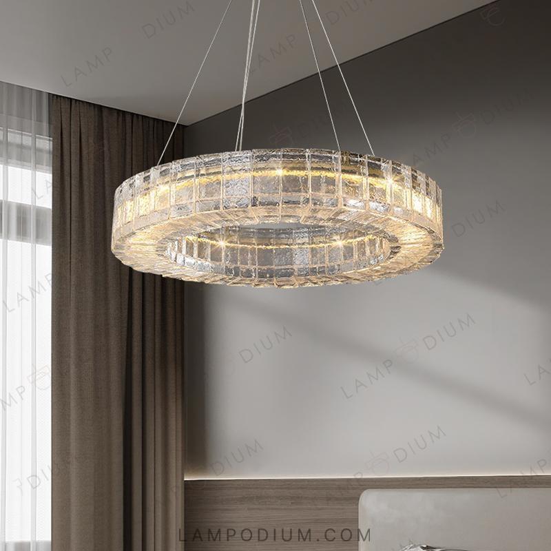 Circular chandeliers and lighting fixtures IMANUEL