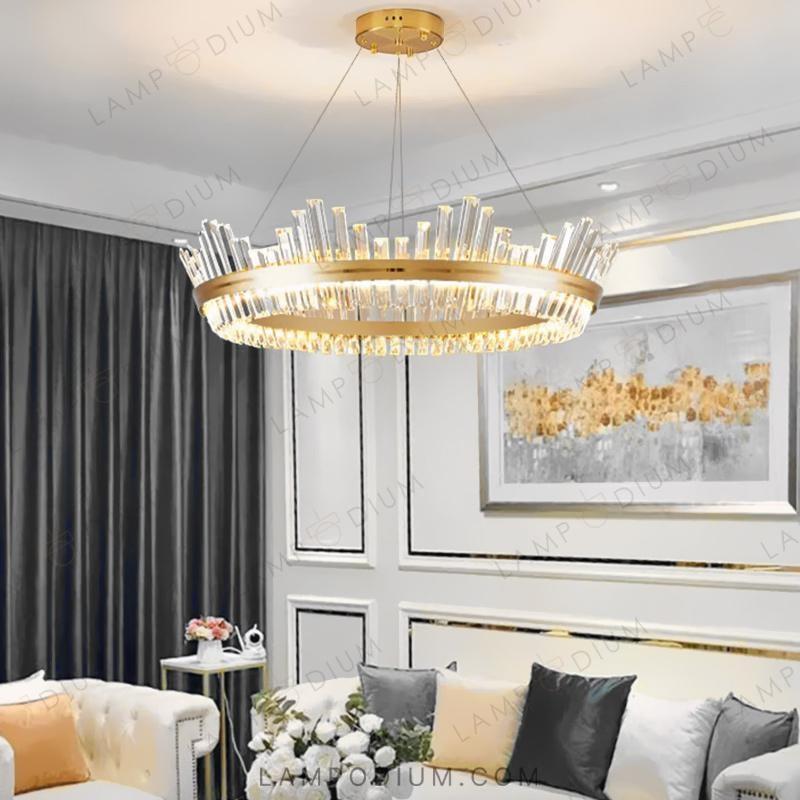 Ring chandeliers and light fixtures IMPERIUM