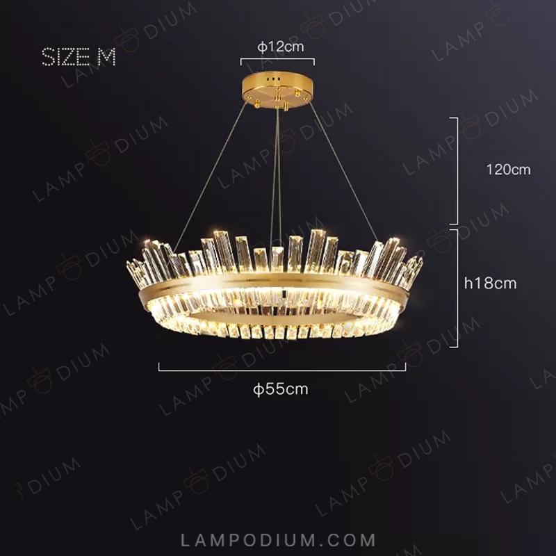 Ring chandeliers and light fixtures IMPERIUM