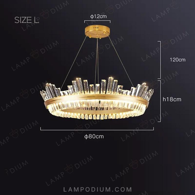 Ring chandeliers and light fixtures IMPERIUM