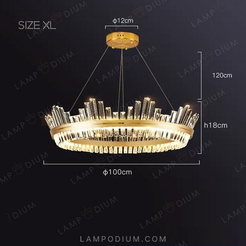 Ring chandeliers and light fixtures IMPERIUM