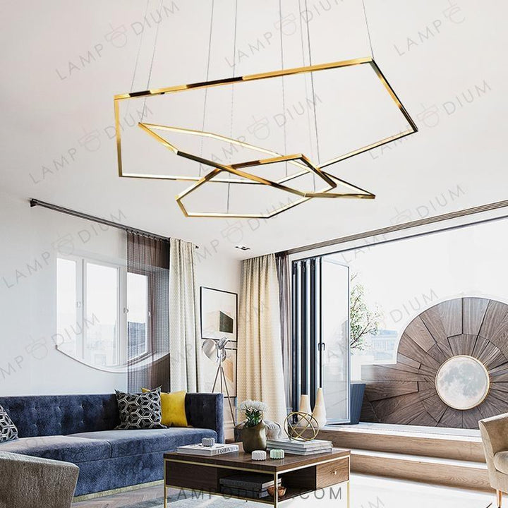 Circular chandeliers and lamps IMPRESS