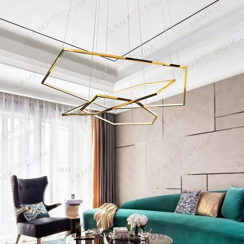 Circular chandeliers and lamps IMPRESS