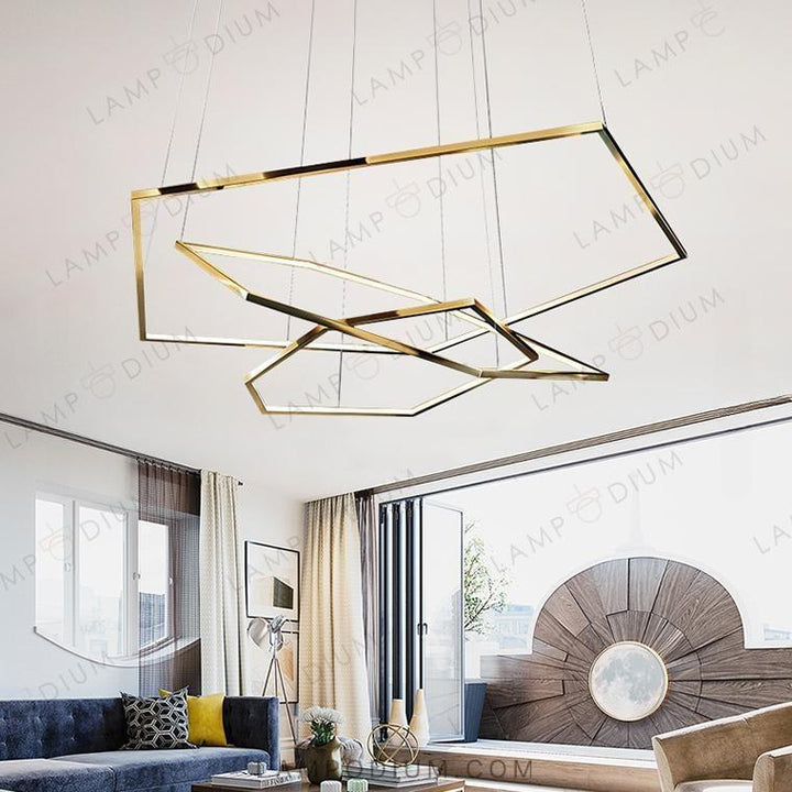 Circular chandeliers and lamps IMPRESS