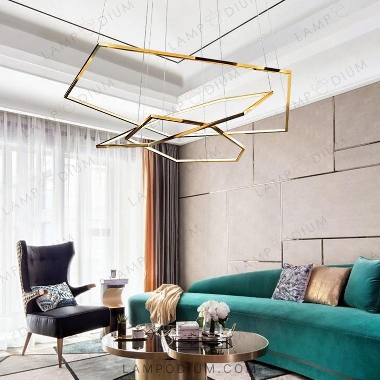 Circular chandeliers and lamps IMPRESS