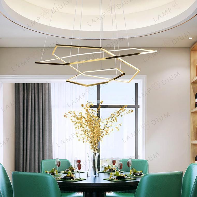 Circular chandeliers and lamps IMPRESS