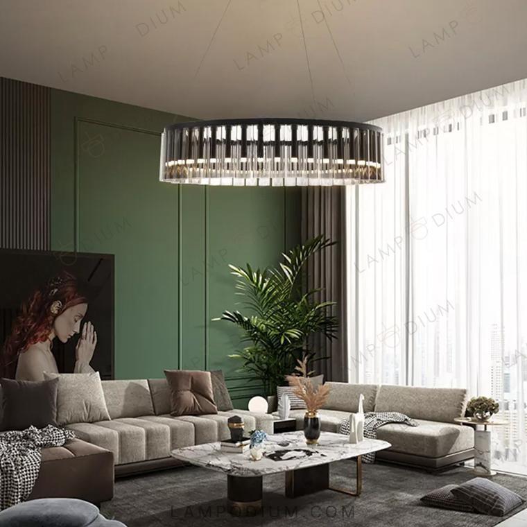 Circular chandeliers and lamps IMRE